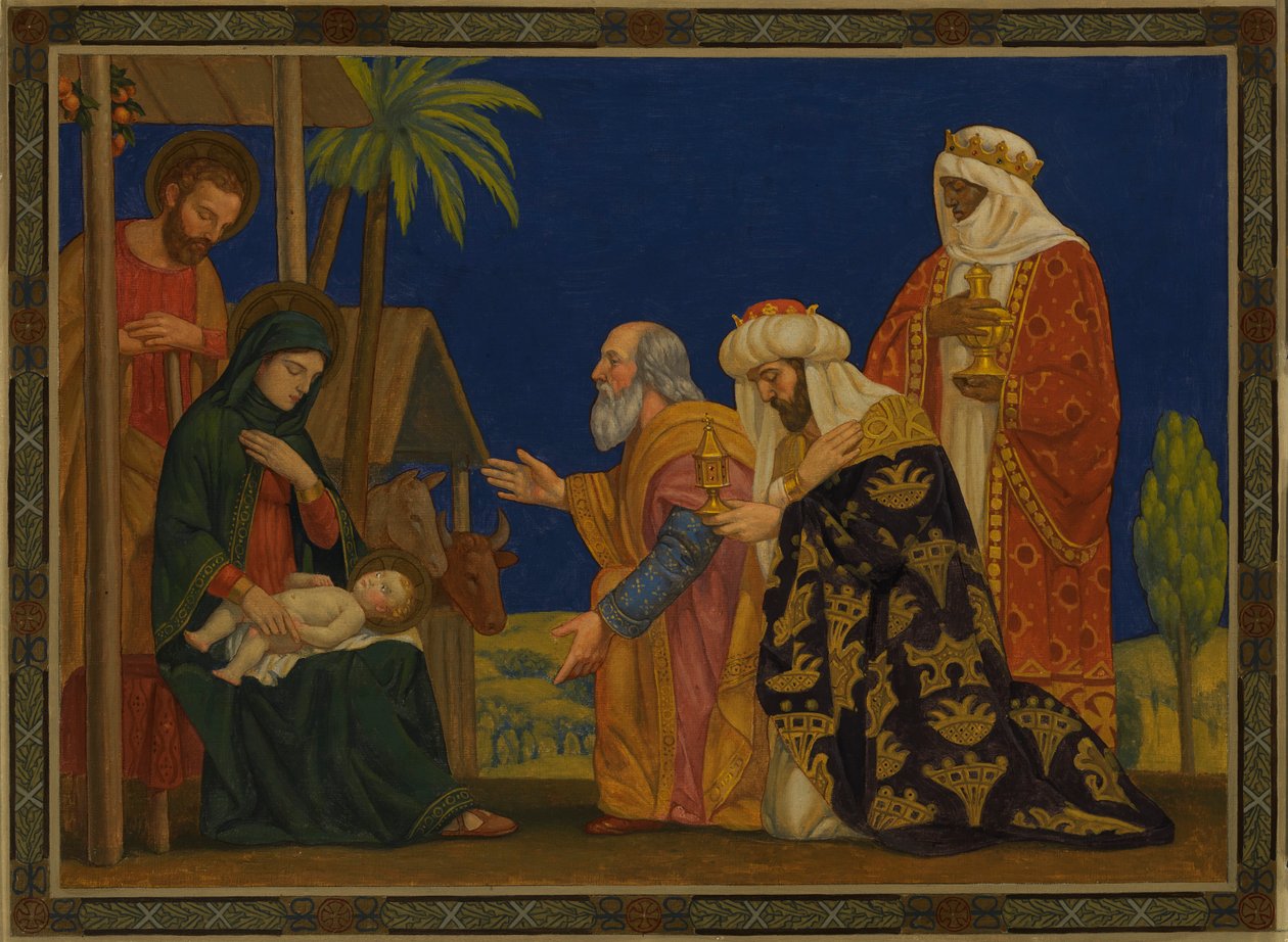 Trzech Króli, ca. 1915. autorstwa H. Siddons Mowbray