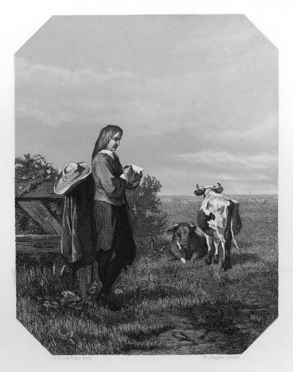 Paulus Potter, XVII-wieczny malarz holenderski, ok. 1870. autorstwa H. Sluyter