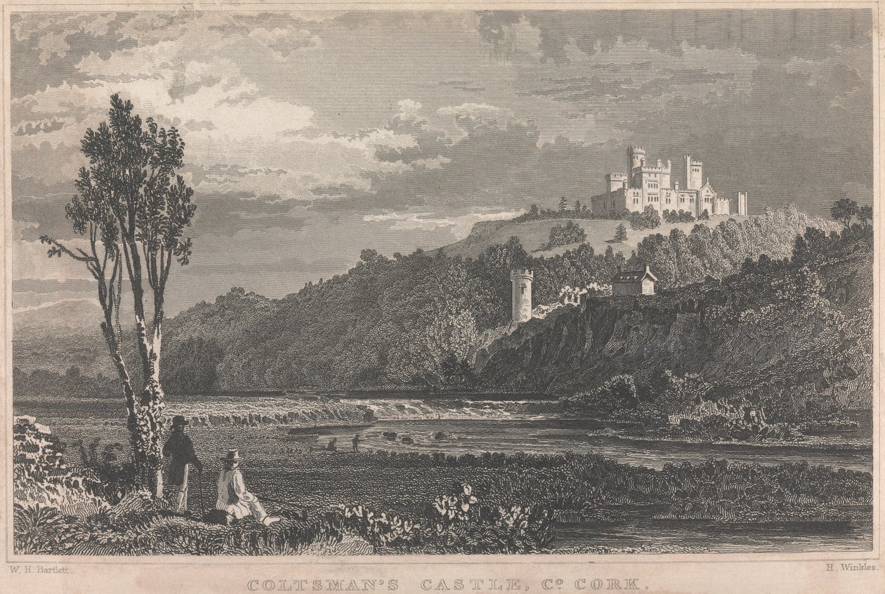 Zamek Coltmana, hrabstwo Cork; strona 70 (tom pierwszy) autorstwa H. Winkles