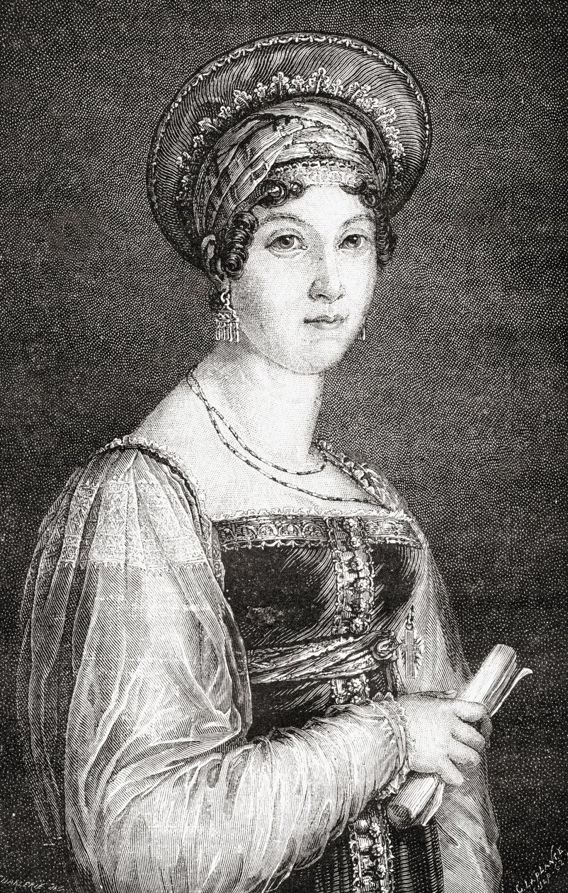 Mademoiselle Mars, grawerowana przez La Plante, z „Histoire de la Revolution Francaise” Louisa Blanca (1811-82) autorstwa H. de la Charlerie