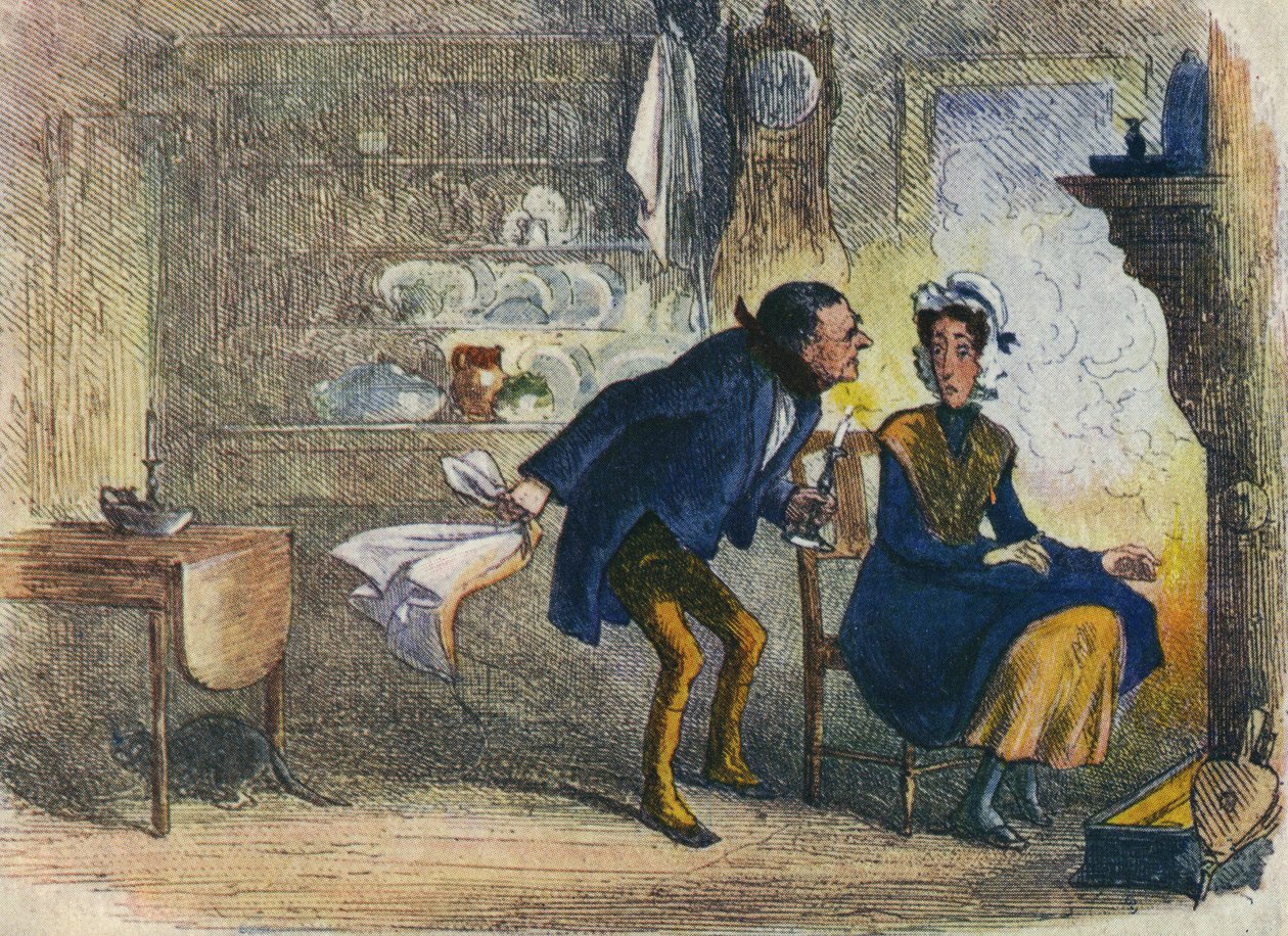 W krainie Dickensa - Pocztówka z Małej Dorrit, 1907 r. autorstwa Hablot Knight Browne