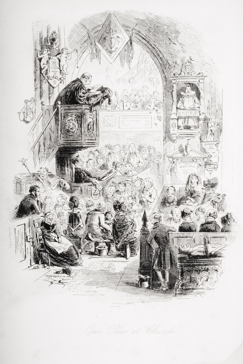 Nasza ławka w kościele, ilustracja z 