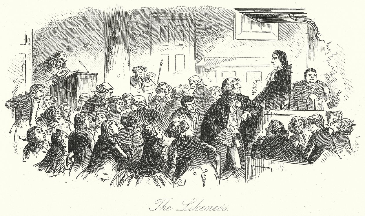 Podobieństwo (grawerunek) autorstwa Hablot Knight (1815-92) (after) Browne