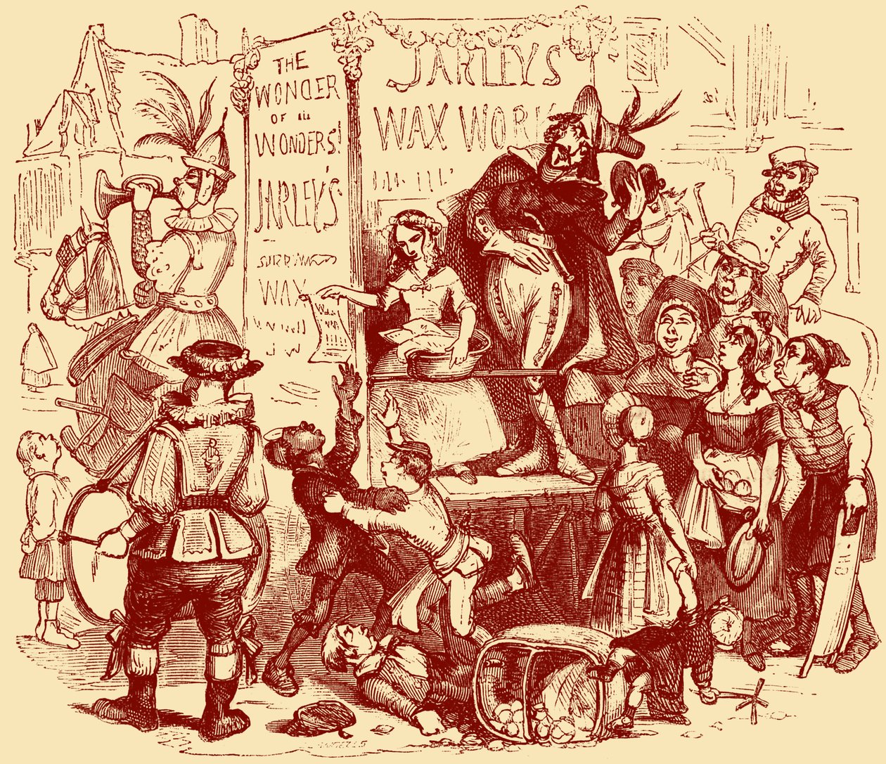 „The Old Curiosity Shop” Karola Dickensa autorstwa Hablot Knight Browne