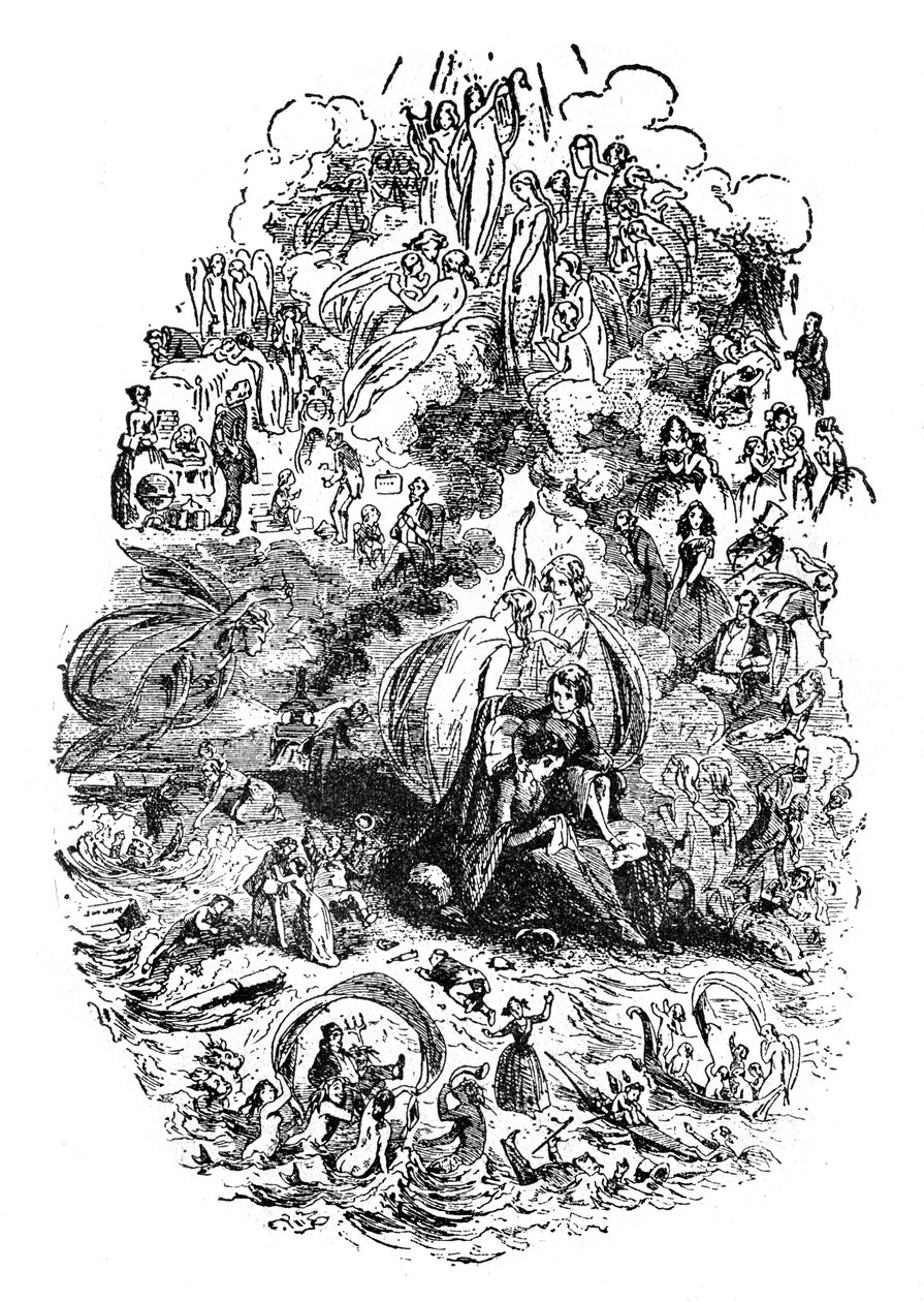 Dombey & Son autorstwa Charlesa Dickensa autorstwa Hablot Knight Browne