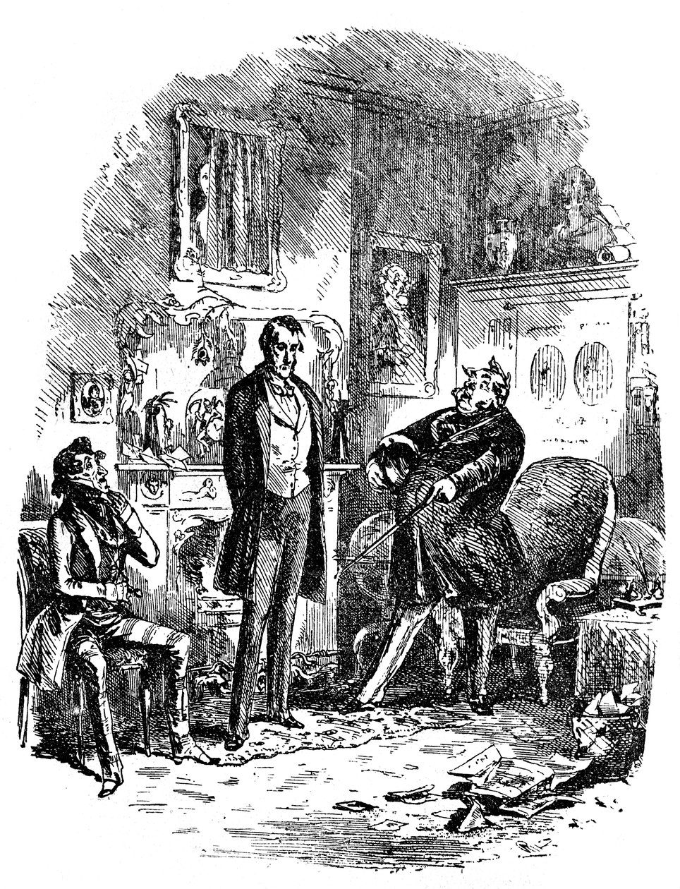 Dombey & Son autorstwa Charlesa Dickensa autorstwa Hablot Knight Browne