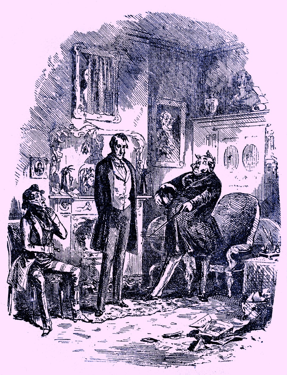 Dombey & Son autorstwa Charlesa Dickensa autorstwa Hablot Knight Browne