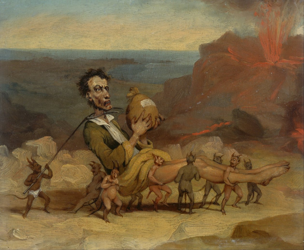 Karykatura Edwarda Bulwera Lyttona (1803-1873) autorstwa Hablot Knight Browne