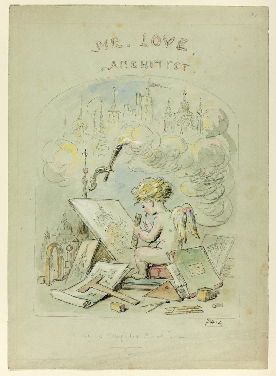 Pan Miłość, Architekt autorstwa Hablot Knight Browne
