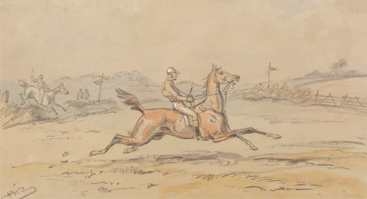 Wyścigi point-to-point autorstwa Hablot Knight Browne
