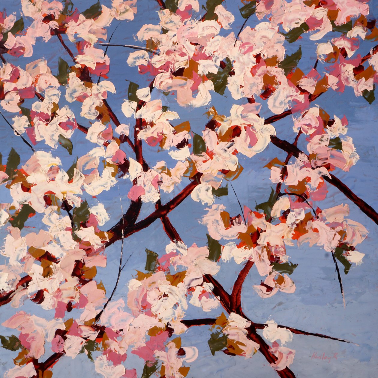 Fleurs de Joie, ok. 2022 (olej na panelu) autorstwa Hadley Rampton