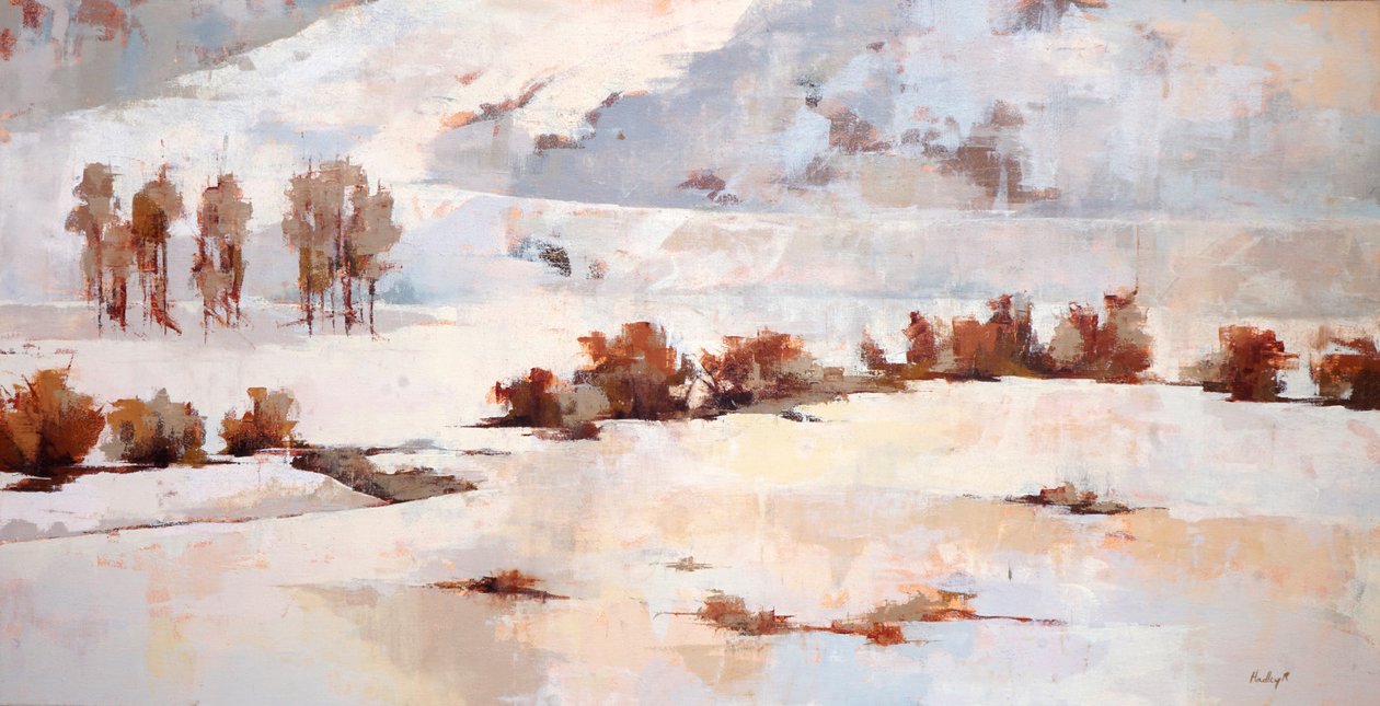 Wierzby I, ok. 2011 (olej na płótnie) autorstwa Hadley Rampton