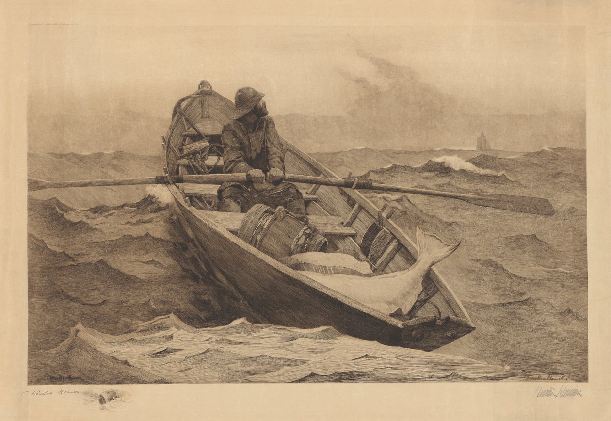 Ostrzeżenie o mgle autorstwa Hamilton Hamilton after Winslow Homer