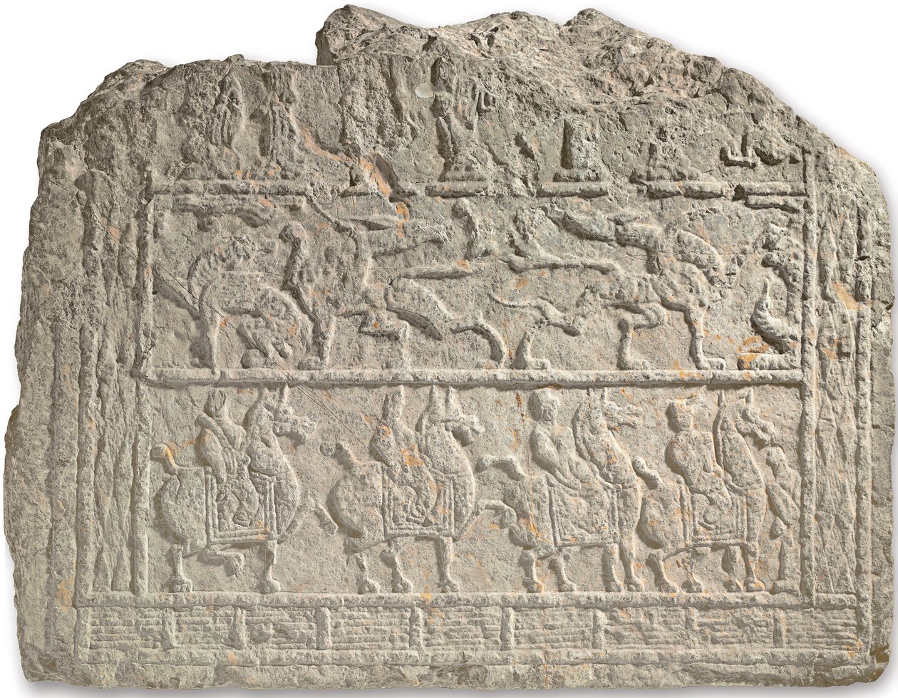 Rzadka duża płaskorzeźba grobowa autorstwa Han Dynasty Chinese School