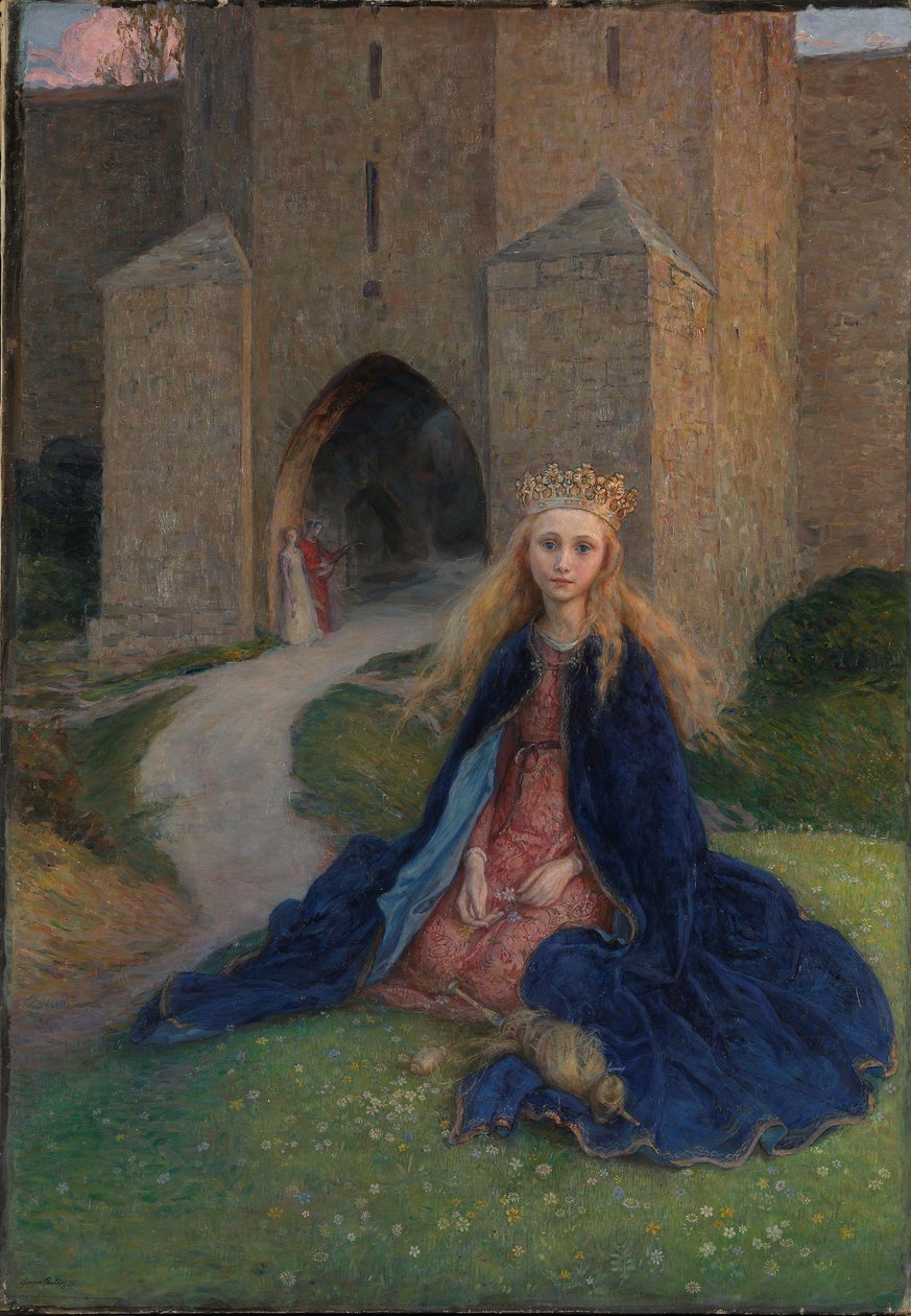 Księżniczka z wrzecionem, 1896 autorstwa Hanna Pauli