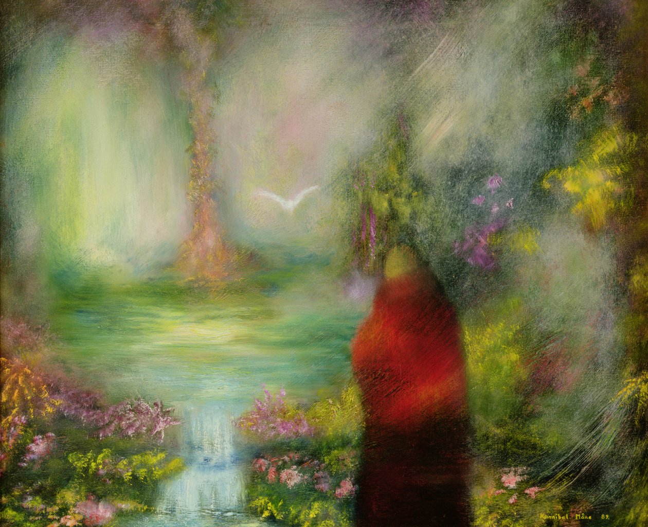 Tybetański mnich, 1989 autorstwa Hannibal Mane