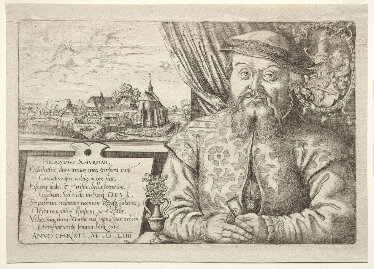 Hieronymus Schurstab, burmistrz Norymbergi, 1554. autorstwa Hanns Sebald Lautensack
