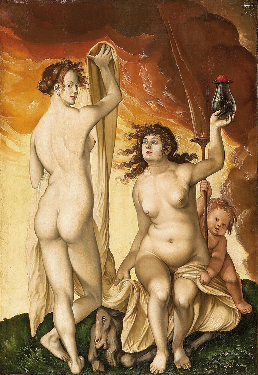 Dwie czarownice autorstwa Hans Baldung Grien