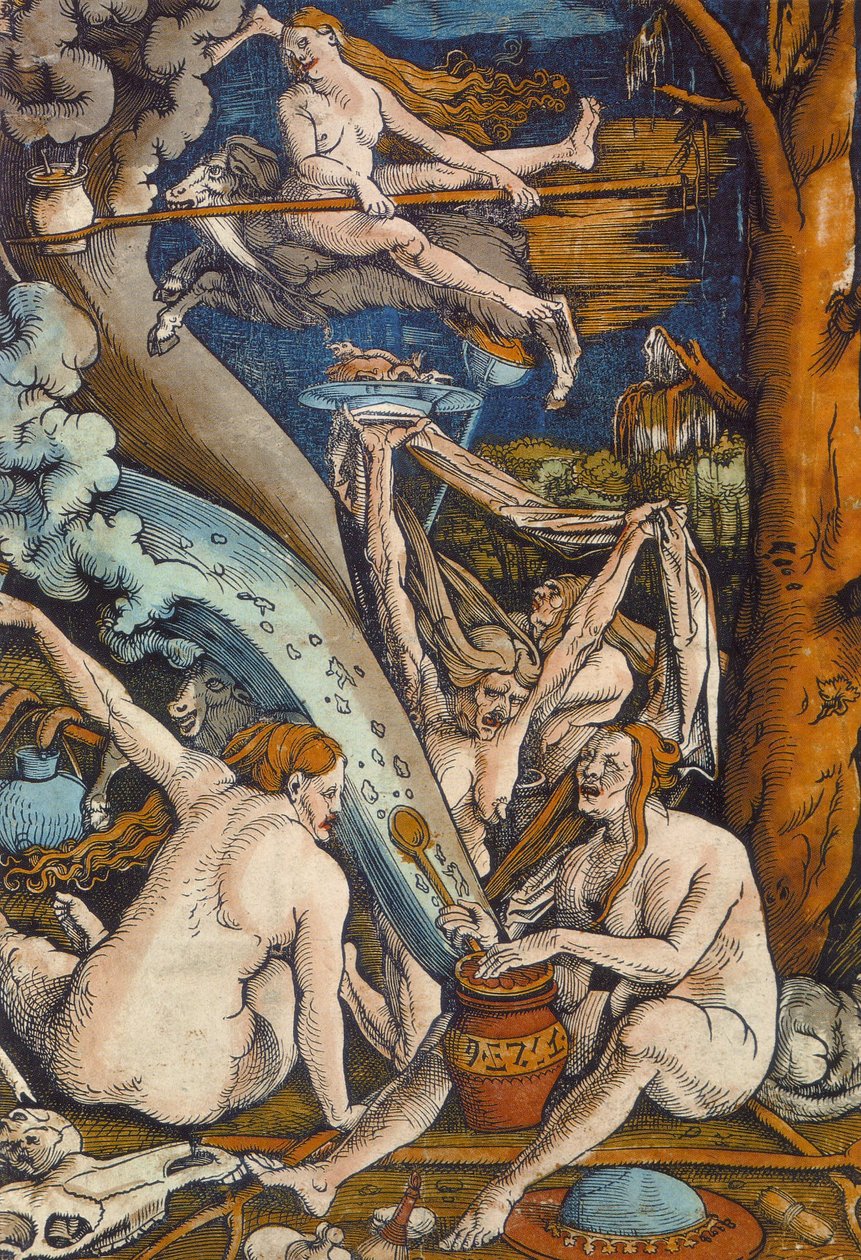 Czarownice, 1508 autorstwa Hans Baldung Grien