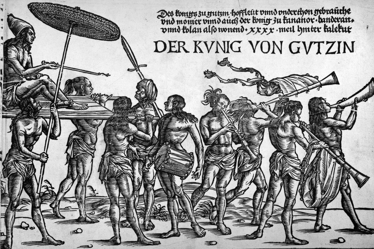 Kunig von Gutzin, grafika wykonana przez Georga Glockendona, 1511 autorstwa Hans Burgkmair