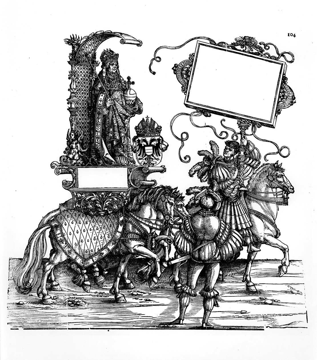 Scena z procesji triumfalnej Maksymiliana, ok. 1516-18 autorstwa Hans Burgkmair