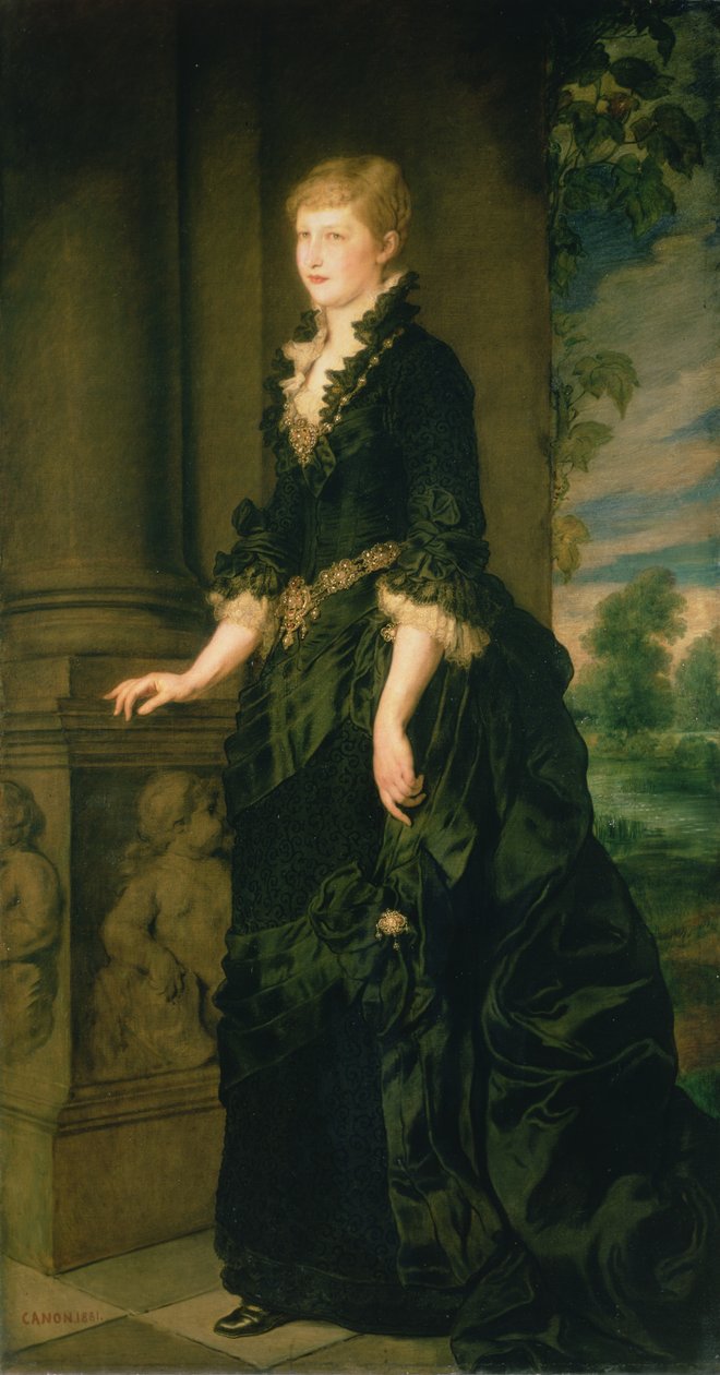 Księżniczka Stephanie z Belgii, małżonka księcia Rudolfa Austrii (1858-89), 1881 autorstwa Hans Canon