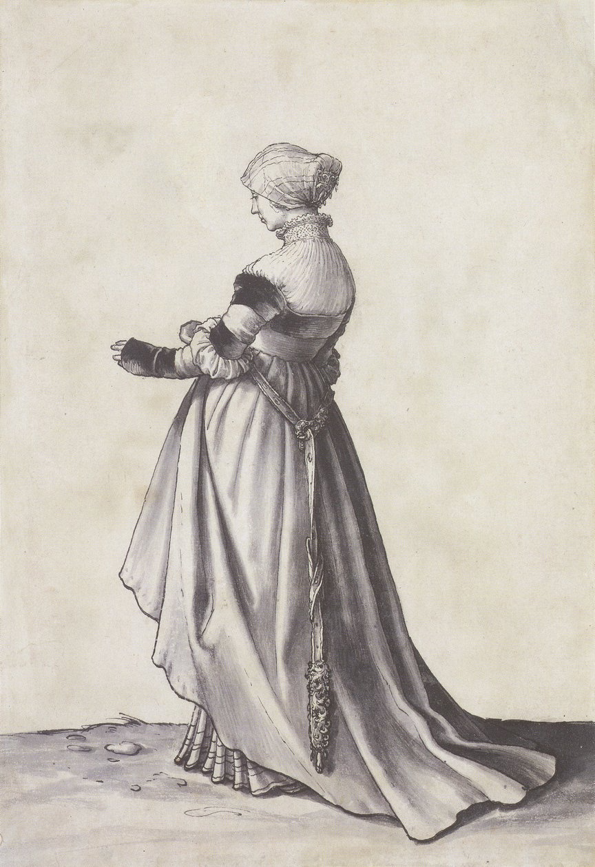 Bazylejska kobieta zwrócona w lewo autorstwa Hans Holbein der Jüngere