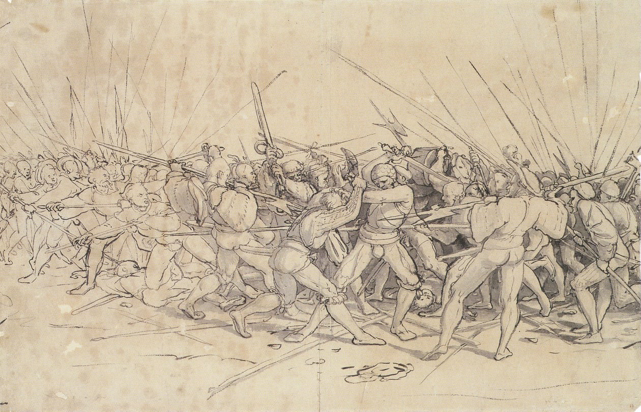 Scena bitwy autorstwa Hans Holbein der Jüngere