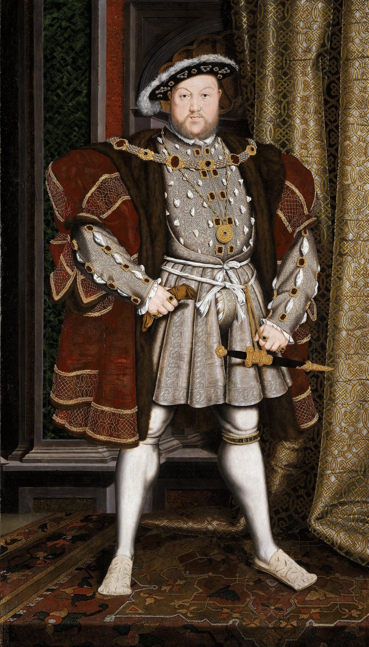 Portret Henryka VIII (Walker Art Gallery, Liverpool, 1537-47. Olej na płótnie, 239 x 134,5 cm) .jpg autorstwa Hans Holbein der Jüngere
