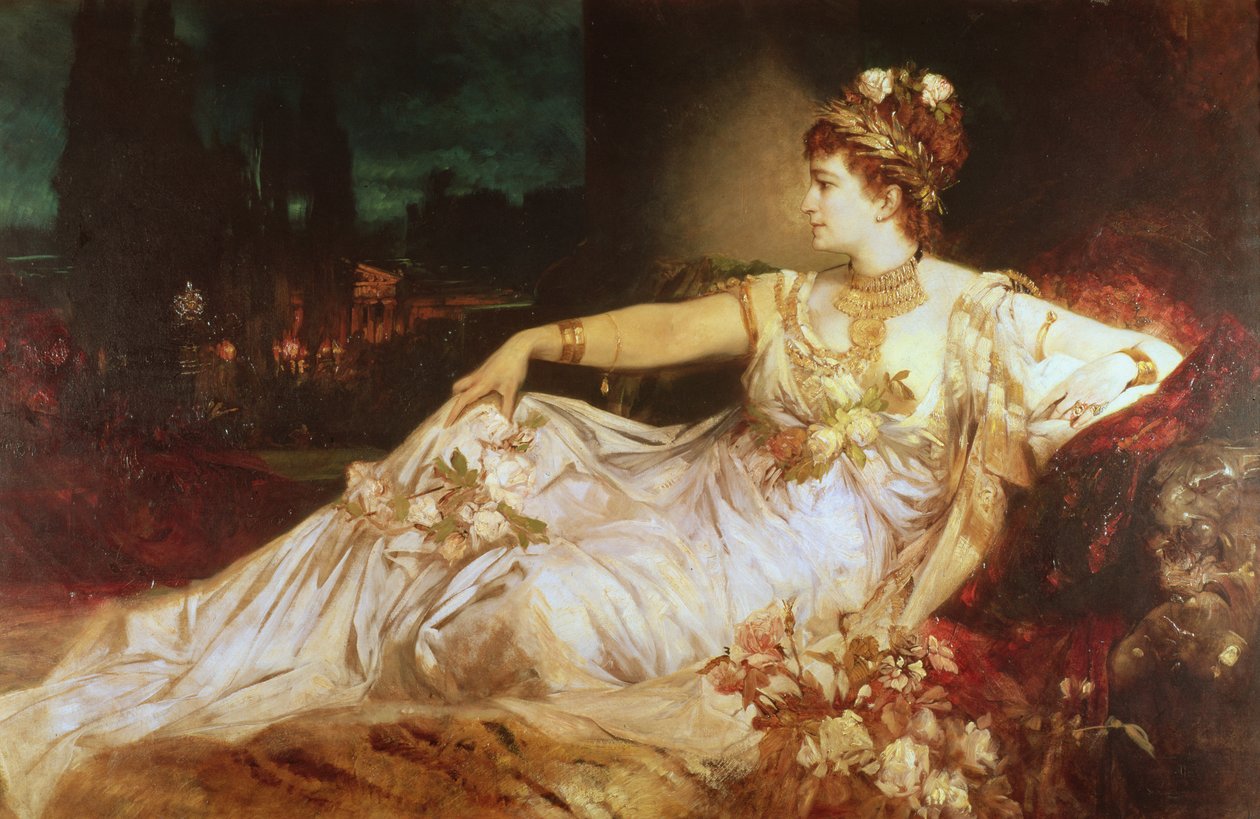 Charlotte Wolter jako cesarzowa Messalina autorstwa Hans Makart