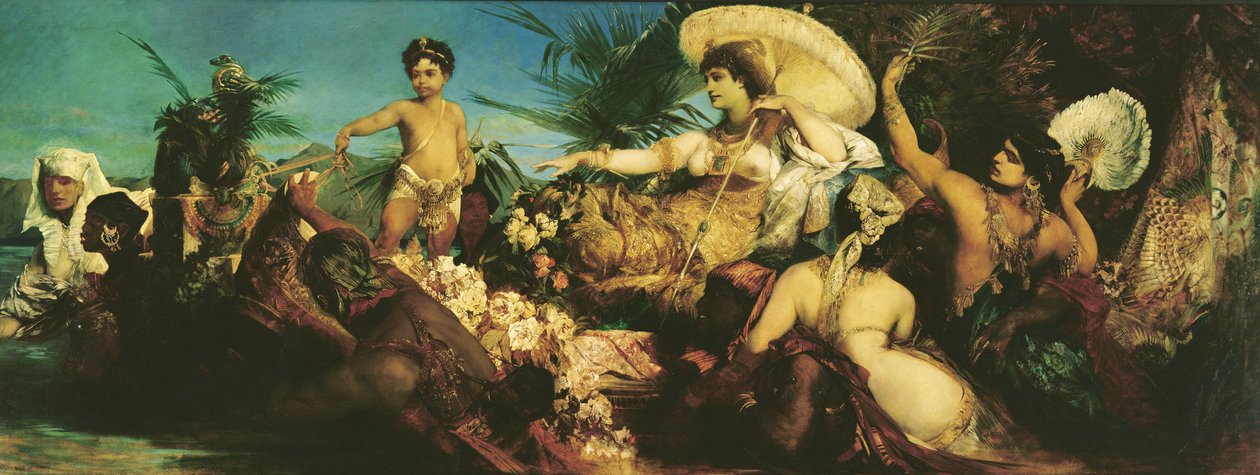 Kleopatra, 1875 r autorstwa Hans Makart