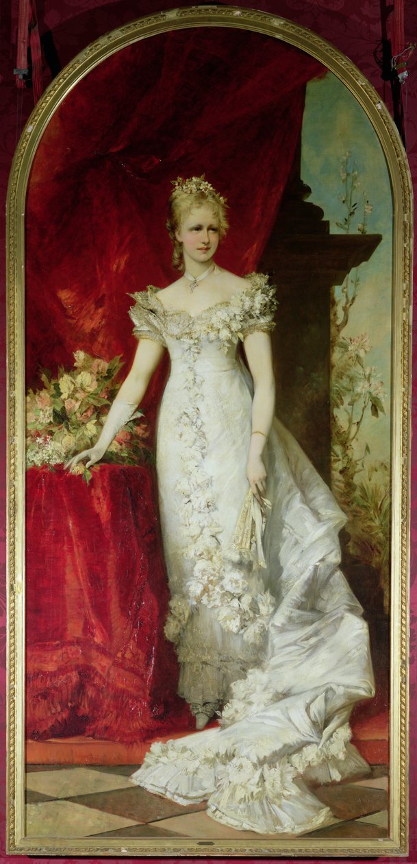 Księżniczka Stephanie z Belgii, małżonka księcia Rudolfa z Austrii (1858-89) autorstwa Hans Makart