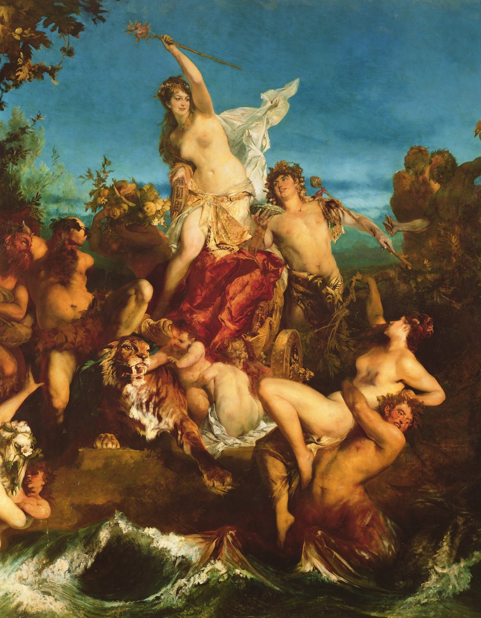 Triumf Ariadny autorstwa Hans Makart
