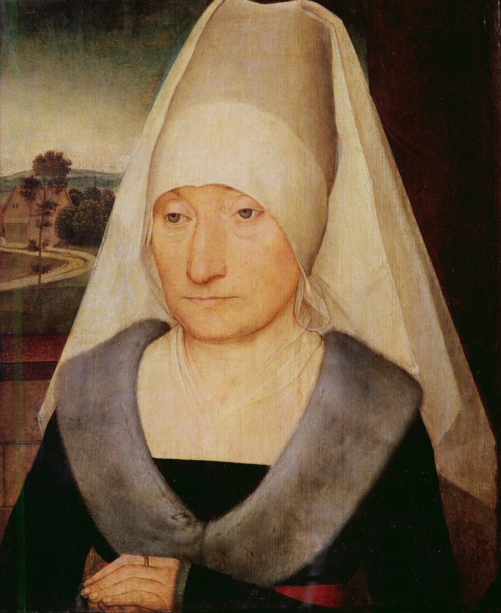 Portret starej kobiety autorstwa Hans Memling