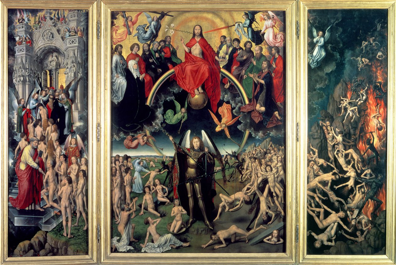 Sąd Ostateczny, 1473 (patrz także 178090) autorstwa Hans Memling