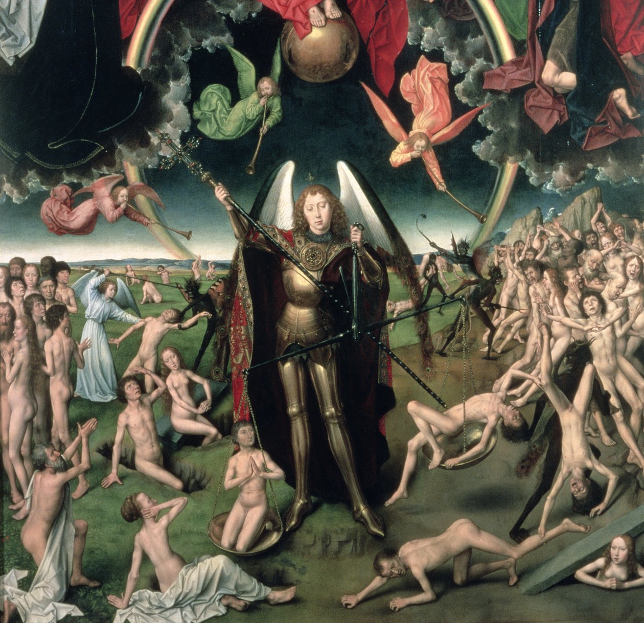 Sąd Ostateczny, 1473 olej na detalu panelu z 144071 autorstwa Hans Memling