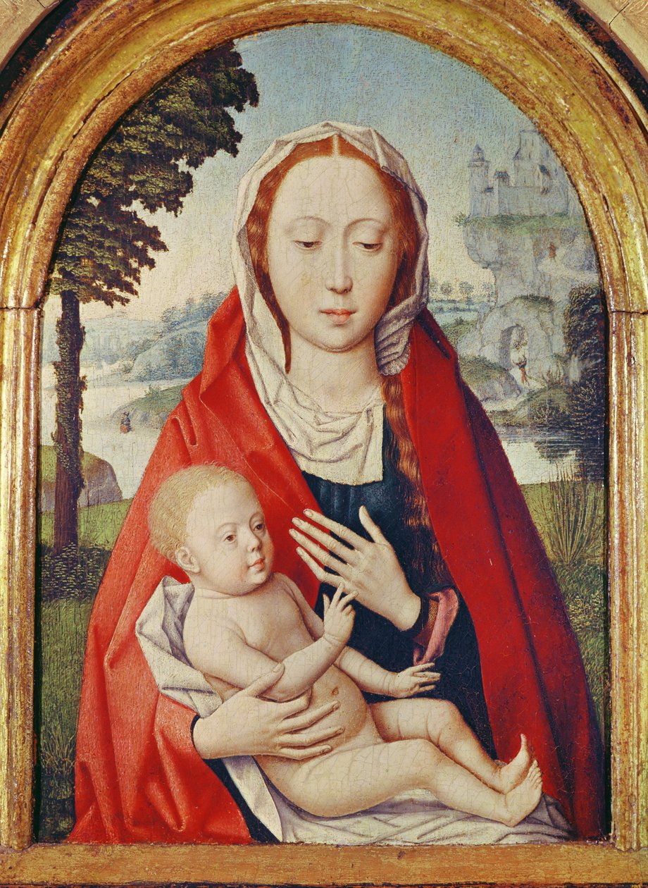 Dziewica i Dziecko autorstwa Hans Memling