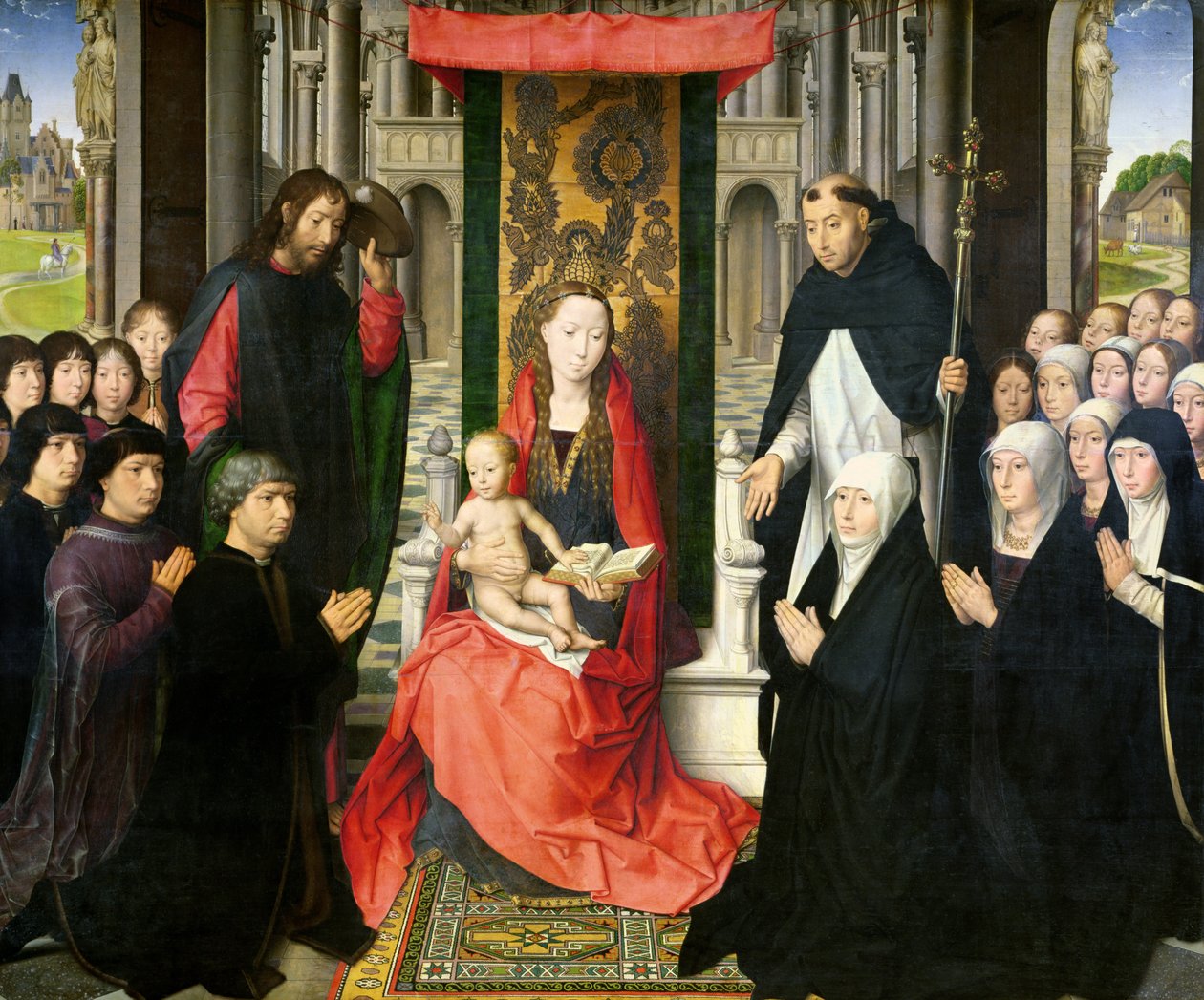 Dziewica z Dzieciątkiem ze św. Jakubem i św. autorstwa Hans Memling