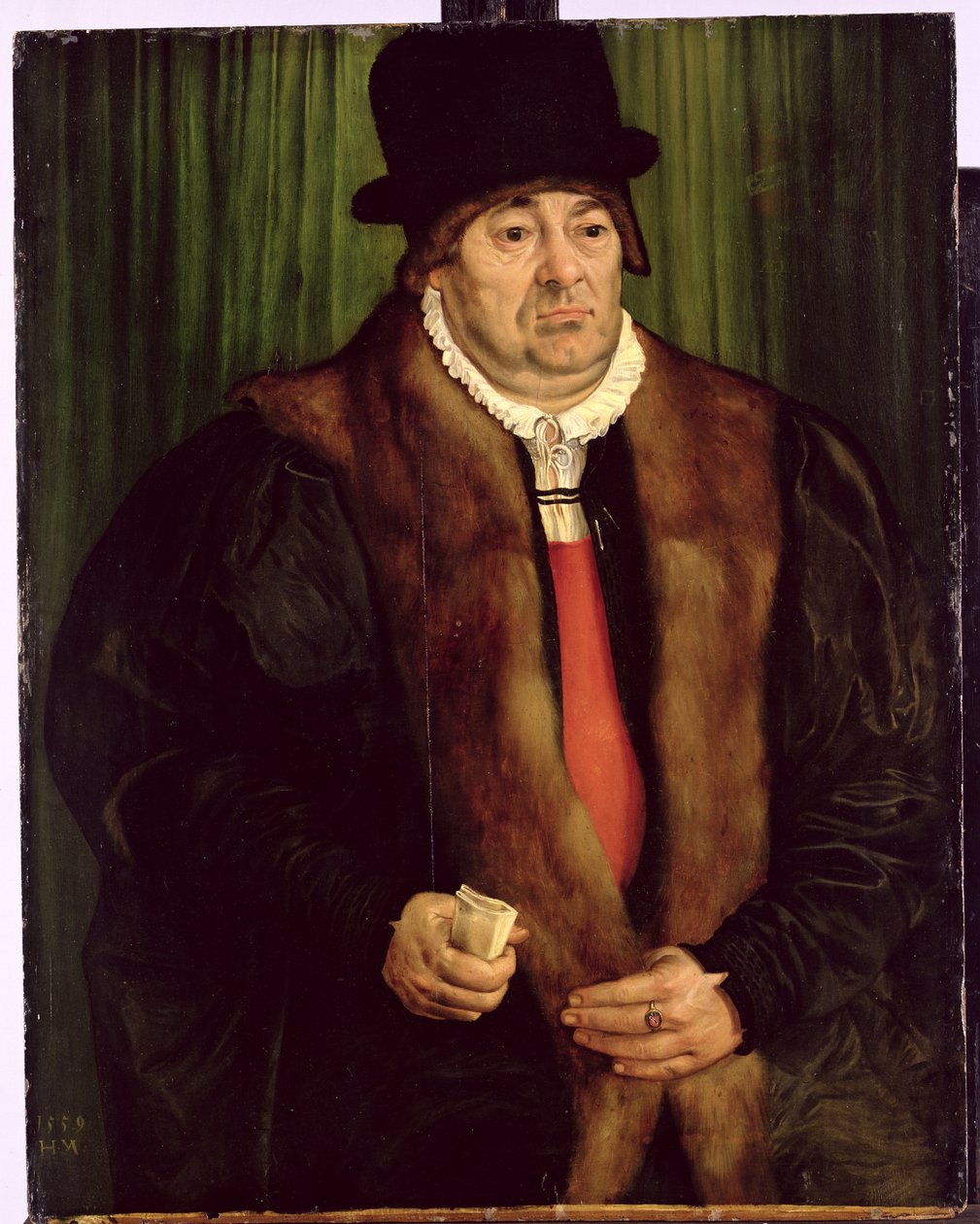 Portret monachijskiego arystokraty, 1559 autorstwa Hans Muelich or Mielich