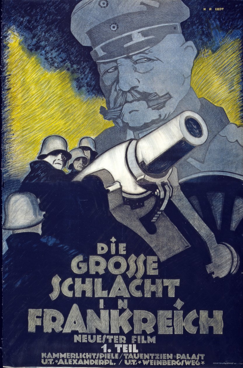Reklama do części I "Wielka bitwa o Francję", wyd. ok. 1918 r. autorstwa Hans Rudi Erdt
