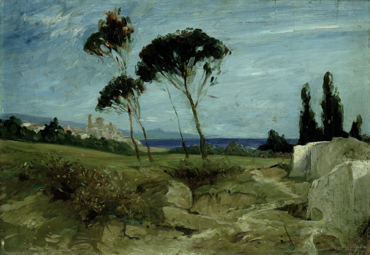 Krajobraz w Nettuno, 1887 autorstwa Hans Speckter