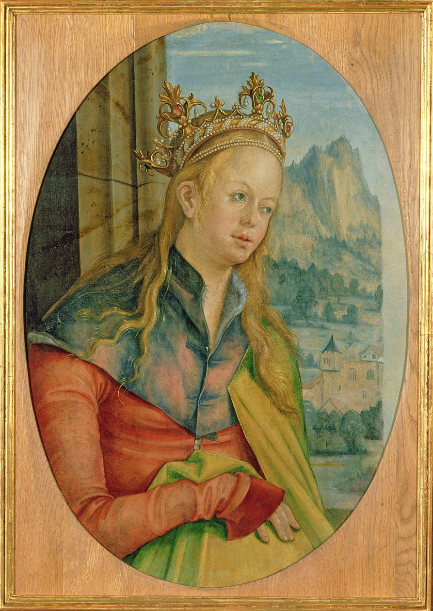 Św. Katarzyna Aleksandryjska, ok. 1511 (tempera na panelu) autorstwa Hans Suess Kulmbach