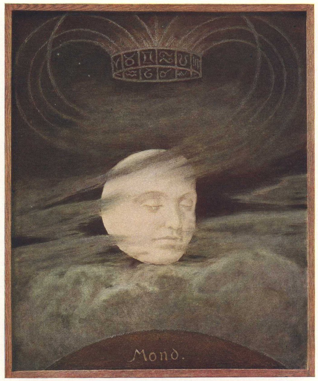Mondnangielski: moonn autorstwa Hans Thoma
