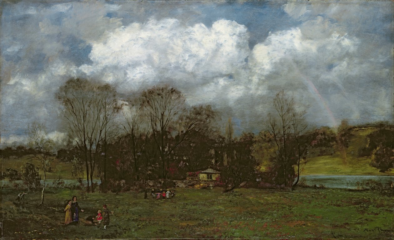 Wczesna wiosna, ok.1868 autorstwa Hans Thoma