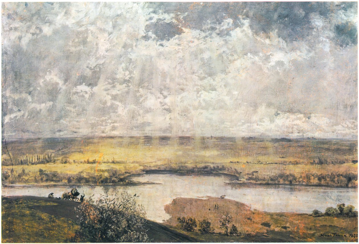 Region kontynentalny / Mainebene autorstwa Hans Thoma