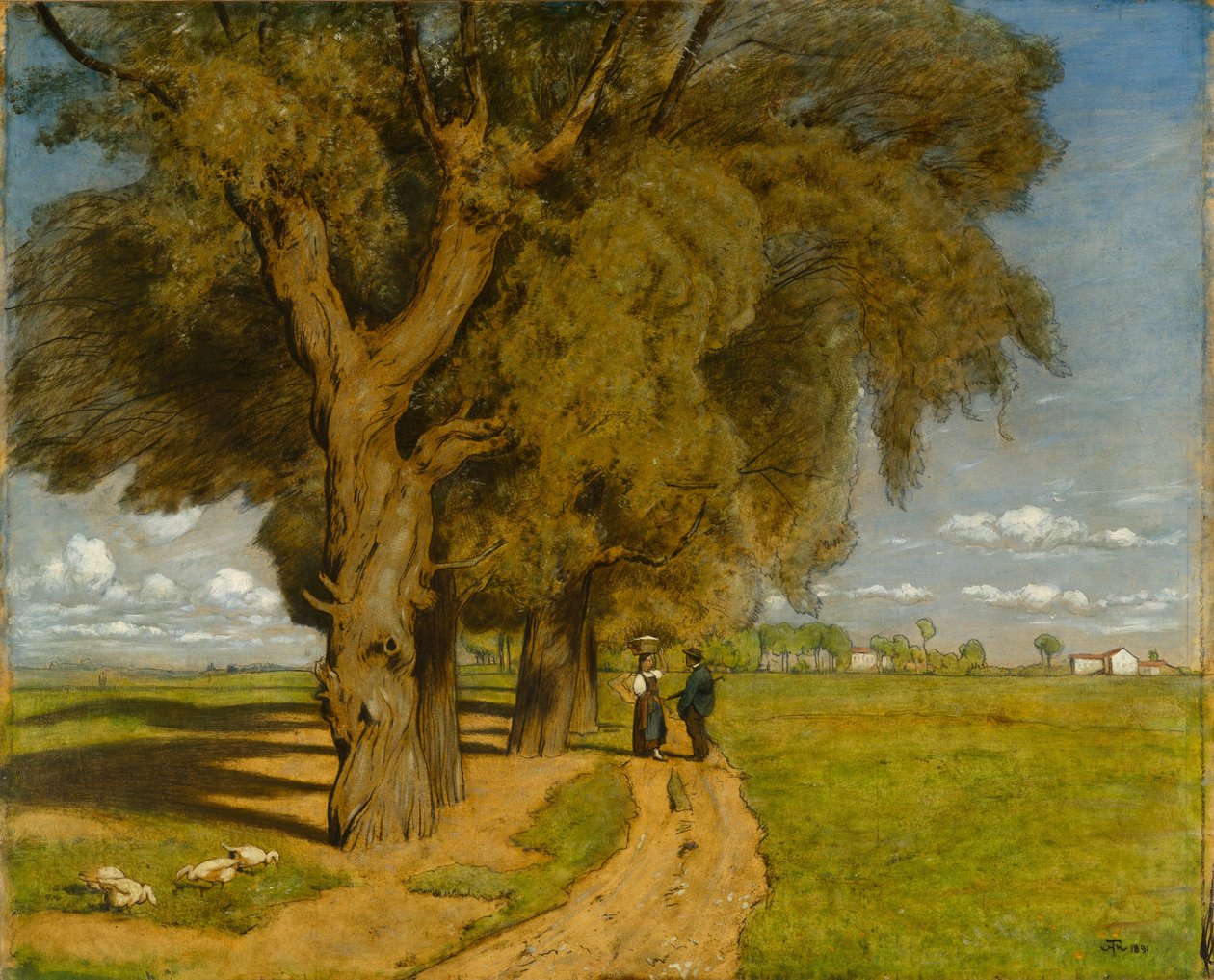 Lato (Krajobraz w pobliżu Karlsruhe) autorstwa Hans Thoma