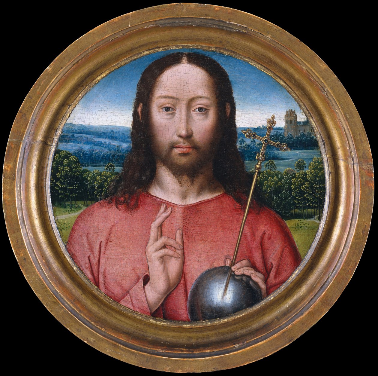 Salvator Mundi, 1475-99 autorstwa Hans Memling