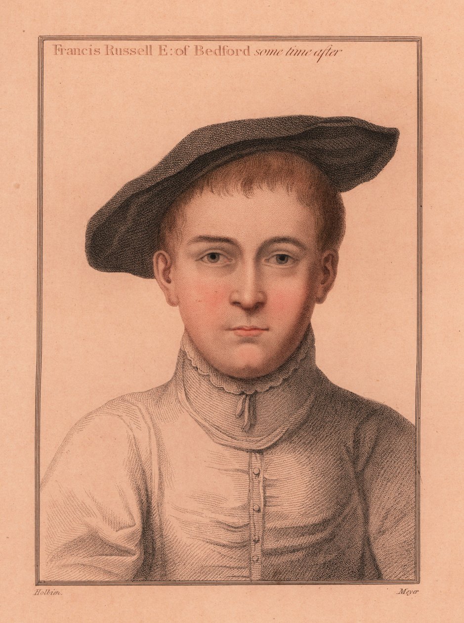 Francis Russell, 2.hrabia Bedford., 1812 (grawerowanie) autorstwa Hans (after) Holbein the Younger