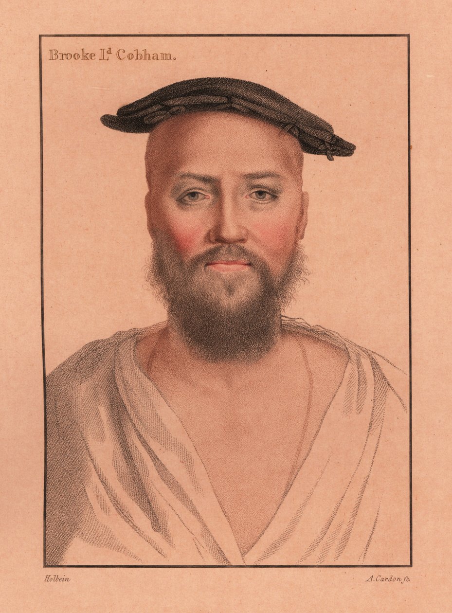 George Brooke, 9. Lord Cobham., 1812 (grawerowanie) autorstwa Hans (after) Holbein the Younger