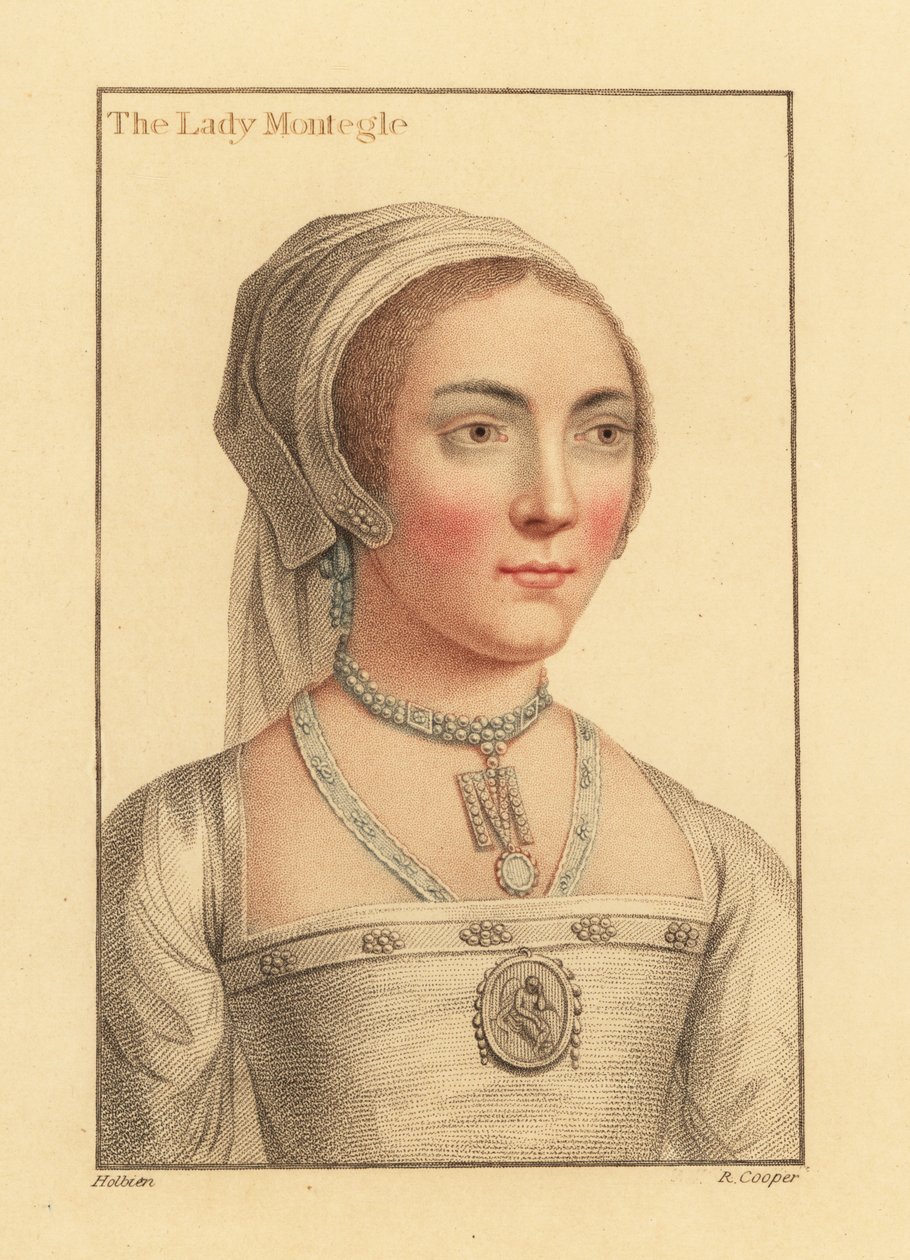 Lady Mary Brandon, baronowa Monteagle autorstwa Hans (after) Holbein the Younger